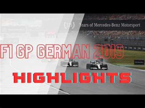 f1 german gp 2019 highlights.